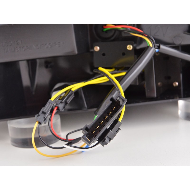 Feux arrière LED Lightbar Porsche Boxster type 987 04-09 rouge / fumé