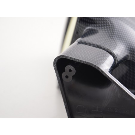Rétroviseurs extérieurs sport rétroviseurs N-Look 4 pôles réglables avec petit indicateur aspect carbone conduite à gauche Rétroviseurs extérieurs sport rétroviseurs N-Look 4 pôles réglables avec petit indicateur aspect carbone conduite à gauche