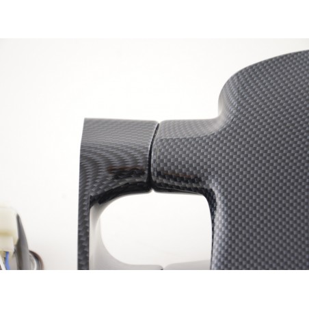 Rétroviseurs extérieurs sport rétroviseurs N-Look 4 pôles réglables avec petit indicateur aspect carbone conduite à gauche Rétroviseurs extérieurs sport rétroviseurs N-Look 4 pôles réglables avec petit indicateur aspect carbone conduite à gauche