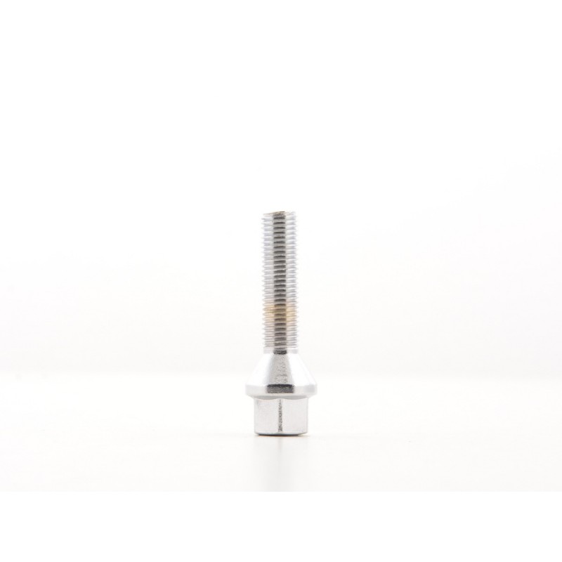 Jeu de boulons de roue (8 pièces) Longueur d'arbre 35 mm, collier conique chromé M12x1,5