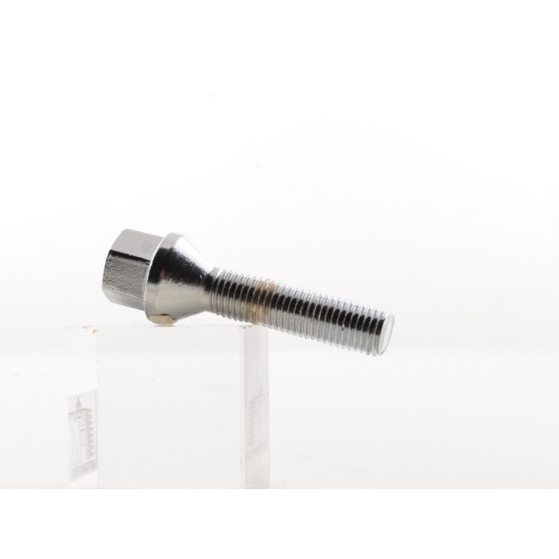 Jeu de boulons de roue (8 pièces) Longueur d'arbre 35 mm, collier conique chromé M12x1,5