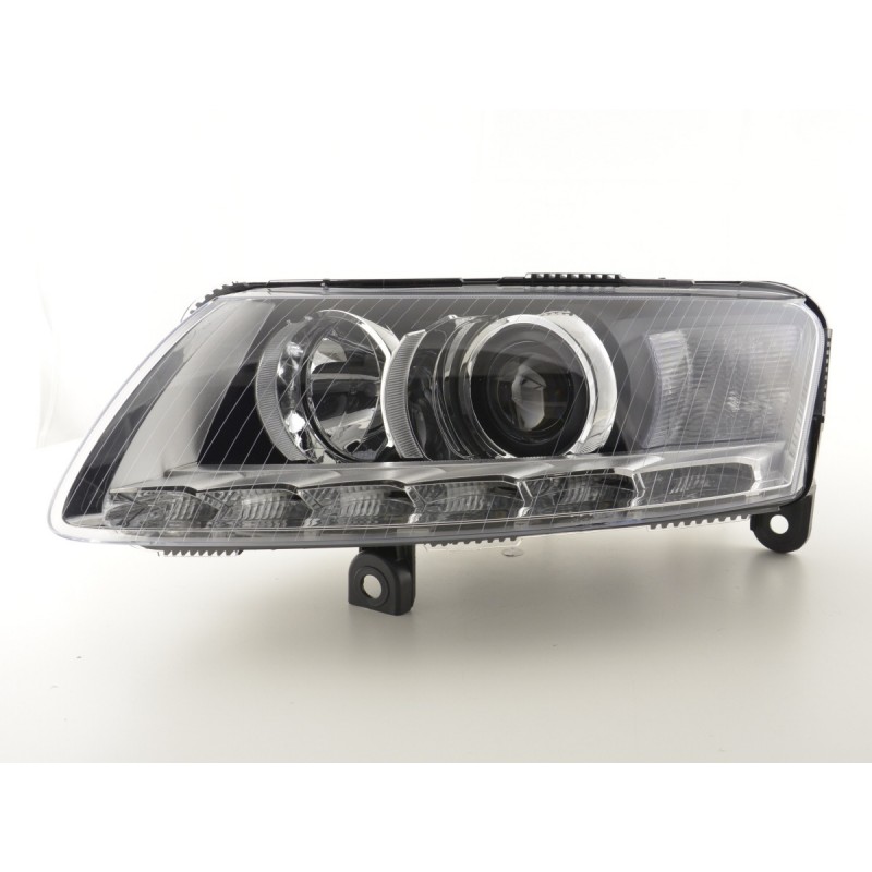Phares Daylight Xenon avec feux de jour Audi A6 (4F) 04-08 chrome