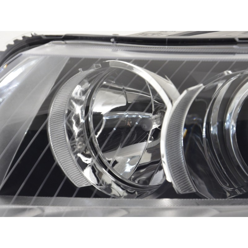 Phares Daylight Xenon avec feux de jour Audi A6 (4F) 04-08 chrome
