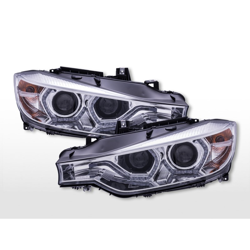 Feux de jour avec feux de jour à LED BMW 3er F30 / F31 à partir de 2012 chrome