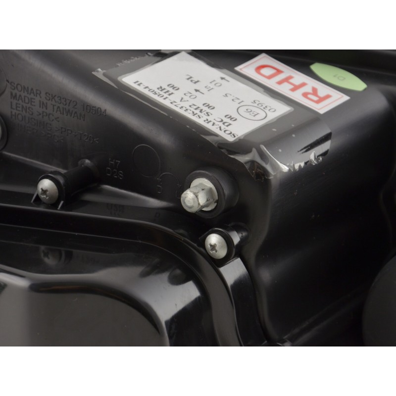 Phares Xenon Angel Eyes LED BMW 5er E60 / E61 05-08 noir pour conduite à droite