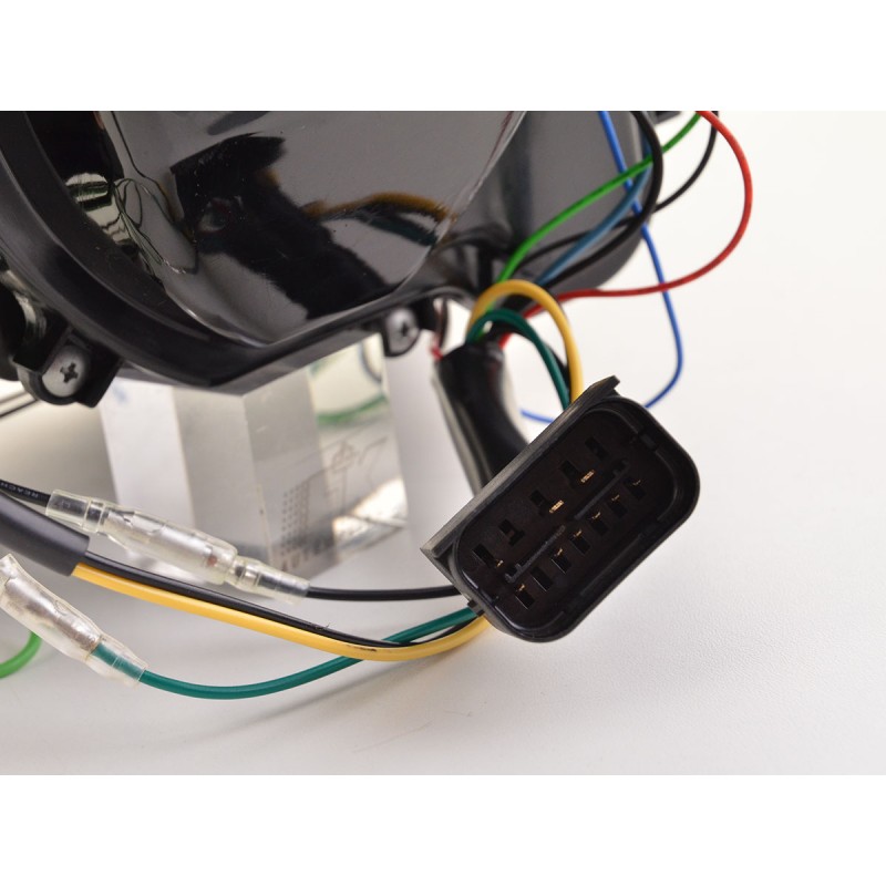 Phare Daylight LED DRL look BMW Série 3 E90 / E91 05-08 noir