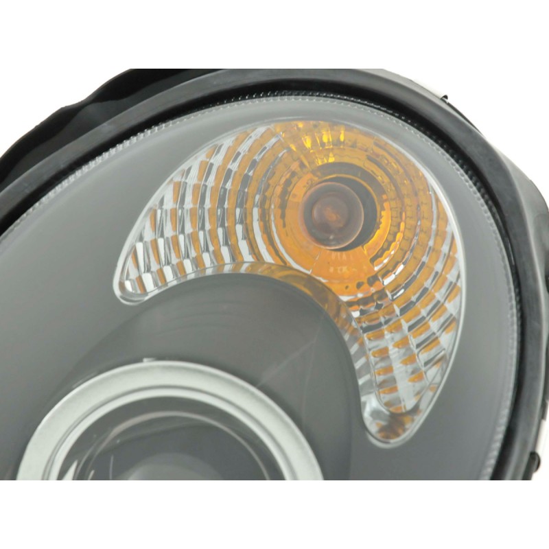 Phare design utilisé Mercedes Classe C (type W203) 00-07 noir