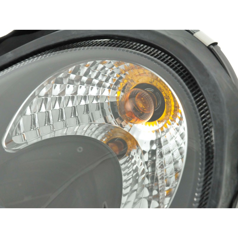 Phare design utilisé Mercedes Classe C (type W203) 00-07 noir