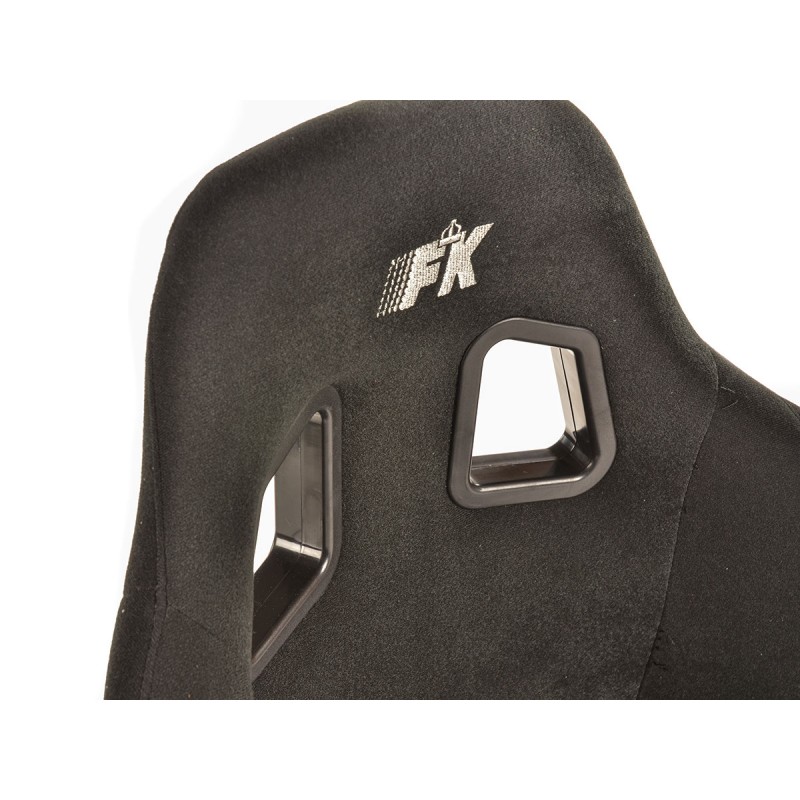 Sièges sport FK Sièges baquets complets pour voiture Set Düsseldorf tissu noir