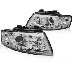 Phares DAYLINE AUDI A4 8HE 02-05 Led Drl chrome