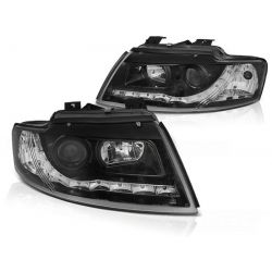 Phares DAYLINE AUDI A4 8HE 02-05 Led Drl noir