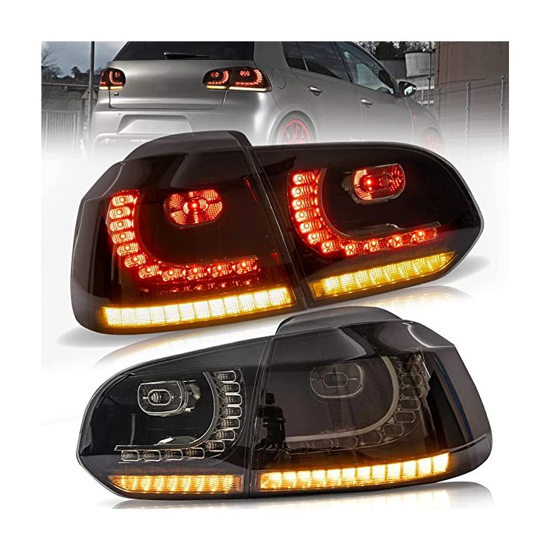 Feux Led noir à clignotants dynamique pour VW Golf 6 Feux Led noir à clignotants dynamique pour VW Golf 6