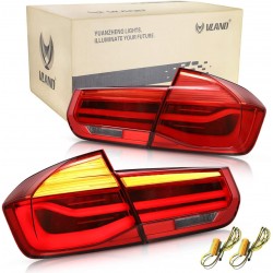 VLAND OLED Feux arrière Compatible pour BM-W F30 F35 F80 M3 Sedan 6th Gen 2012-2018 feu de queue,avec clignotants séquentiels