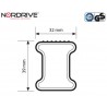 NORDRIVE KARGO Barres de toit 4-Barres pour VW CRAFTER 2 NORDRIVE KARGO Barres de toit 4-Barres pour VW CRAFTER 2
