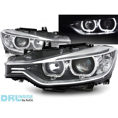 Projecteurs avec Angel Eyes LED pour BMW 3 SERIES F30 / F31 Projecteurs avec Angel Eyes LED pour BMW 3 SERIES F30 / F31