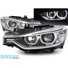 Projecteurs avec Angel Eyes LED pour BMW 3 SERIES F30 / F31 Projecteurs avec Angel Eyes LED pour BMW 3 SERIES F30 / F31