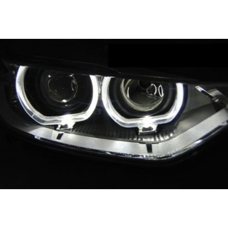 Projecteurs avec Angel Eyes LED pour BMW 3 SERIES F30 / F31 Projecteurs avec Angel Eyes LED pour BMW 3 SERIES F30 / F31