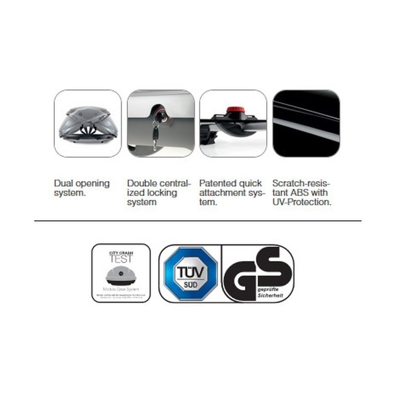 MODULA WEGO 500 Coffre de Toit Blanche