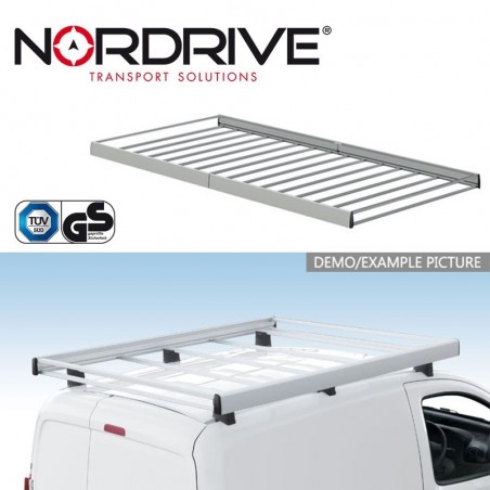 NORDRIVE KARGO RACK Galerie de toit (360x180x7) pour FORD TRANSIT GEN. 7 NORDRIVE KARGO RACK Galerie de toit (360x180x7) pour FORD TRANSIT GEN. 7