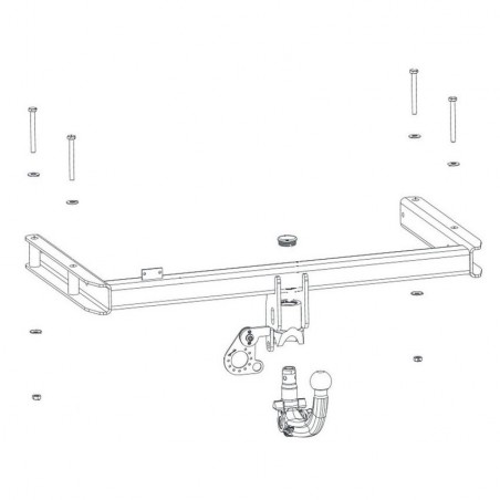 ORIS Attelage de remorque détachable pour AUDI A4 AVANT (B8)