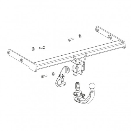 ORIS Attelage de remorque détachable pour AUDI A5 COUPE (5F)