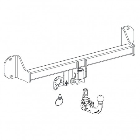 ORIS Attelage de remorque détachable pour BMW X2 / F39