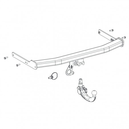 ORIS Attelage de remorque détachable pour SKODA KAROQ