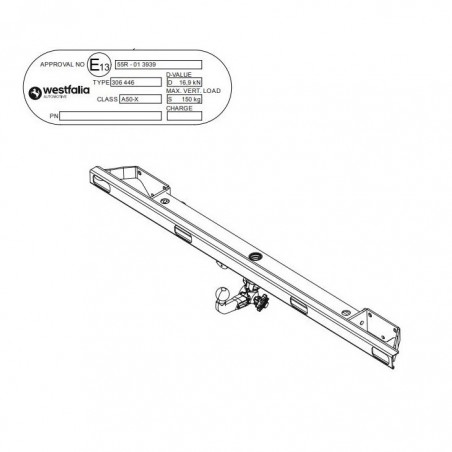 WESTFALIA Attelage de remorque A40V pour CITROEN JUMPER 2 (BUS)