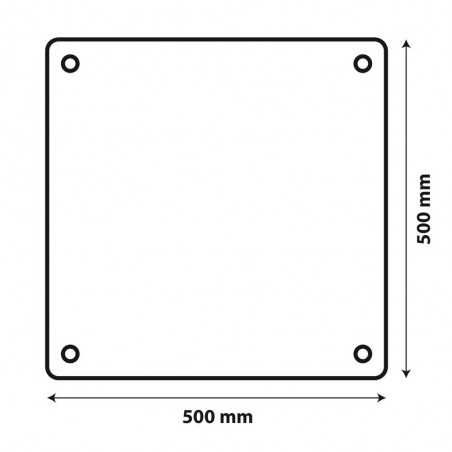 Panneau de signalisation dépassement du chargement (50 cm x 50 cm)