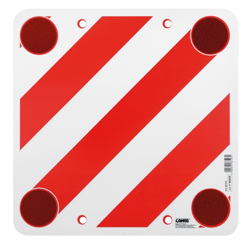 Panneau de signalisation dépassement du chargement (50 cm x 50 cm)