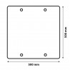 Panneau de signalisation dépassement du chargement (50 cm x 50 cm) Panneau de signalisation dépassement du chargement (50 cm x 50 cm)
