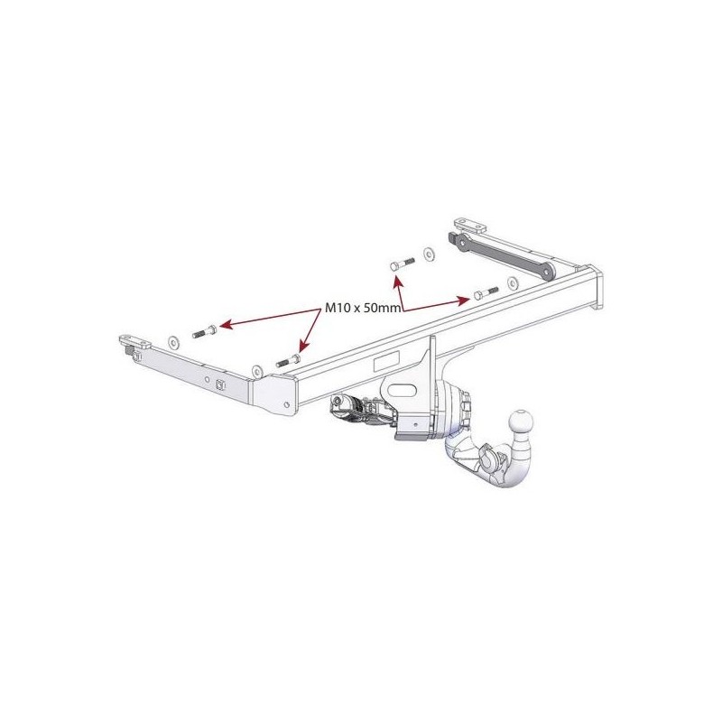 WESTFALIA Attelage de remorque Kit rétractable pour AUDI Q5 (FY)