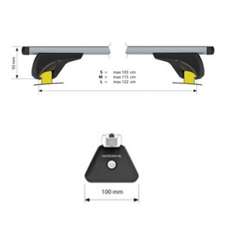 NORDRIVE NOWA ALU Barres de toit pour HYUNDAI TUCSON (NX4)