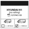 NORDRIVE KARGO Barres de Toit 3-Barres pour HYUNDAI H-1 (1. GEN.) NORDRIVE KARGO Barres de Toit 3-Barres pour HYUNDAI H-1 (1. GEN.)