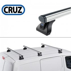 CRUZ ALU CARGO Barres de toit 3-Barres pour VW T5 TRANSPORTER / MULTIVAN