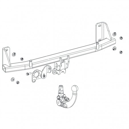 ORIS Attelage de remorque détachable pour BMW 1 SERIES F20