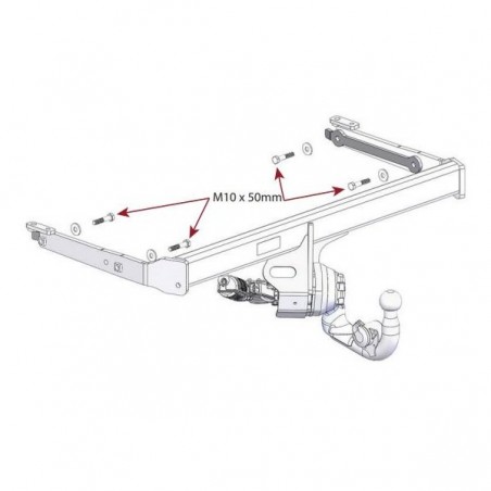 WESTFALIA Attelage de remorque Kit rétractable pour AUDI Q5 SPORTBACK (FY)