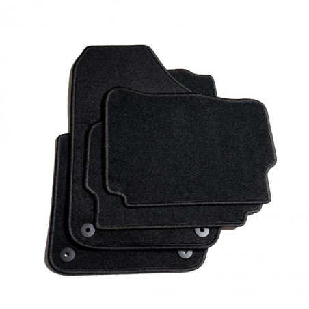 vidaXL Ensemble de tapis de voiture 4 pcs pour VW Polo IV