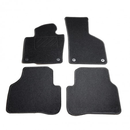 vidaXL Ensemble de tapis de voiture 4 pcs pour VW Passat