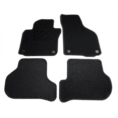 vidaXL Ensemble de tapis de voiture 4 pcs pour VW Golf 5/6 Scirocco