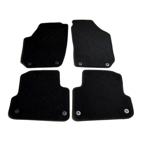 vidaXL Ensemble de tapis de voiture 4 pcs pour Skoda Fabia II