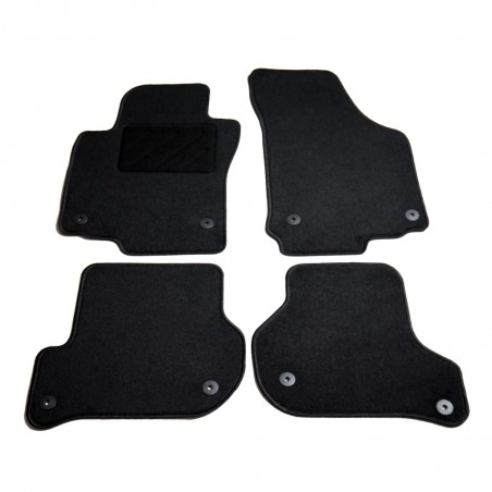 vidaXL Ensemble de tapis de voiture 4 pcs pour Skoda Octavia II