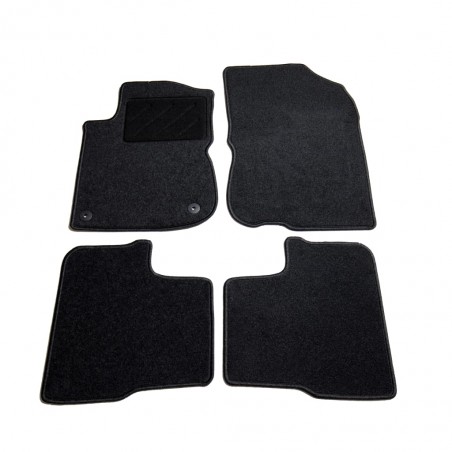 vidaXL Ensemble de tapis de voiture 4 pcs pour Peugeot 208