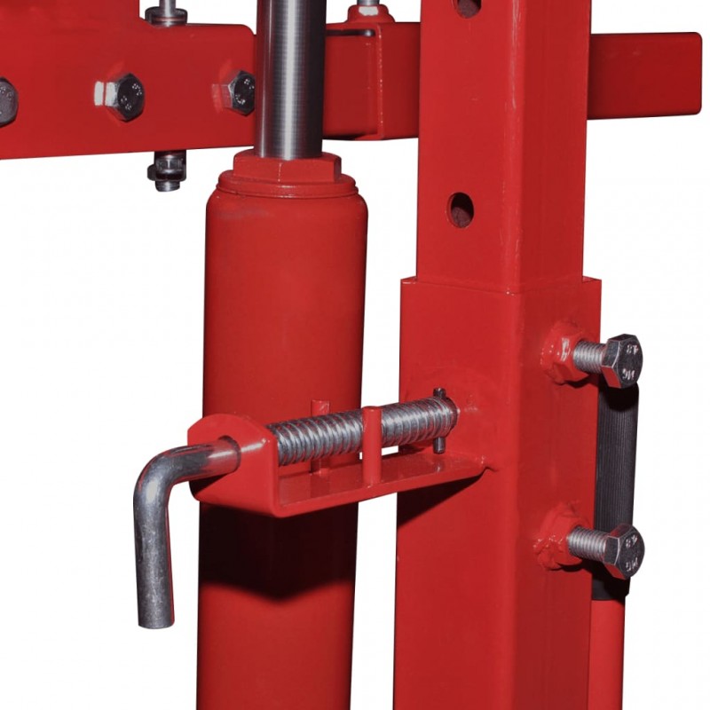 vidaXL Support de levage auto Rouge