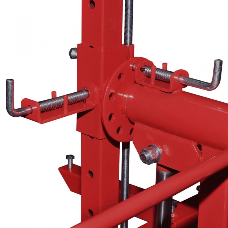 vidaXL Support de levage auto Rouge