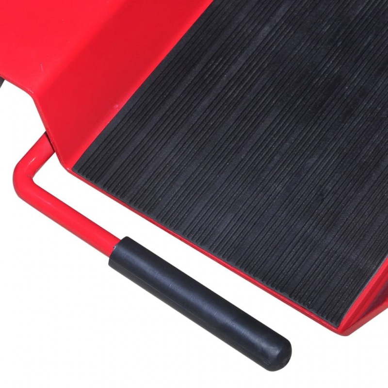 vidaXL Chariot de moto Rouge