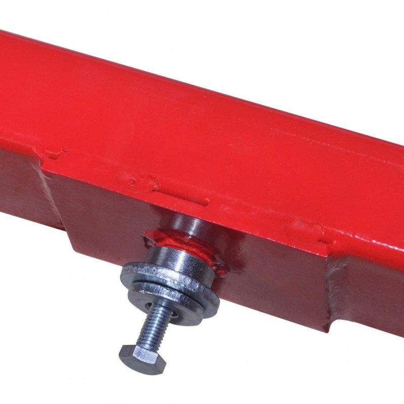 vidaXL Adaptateur de traverse 2 tonnes Rouge