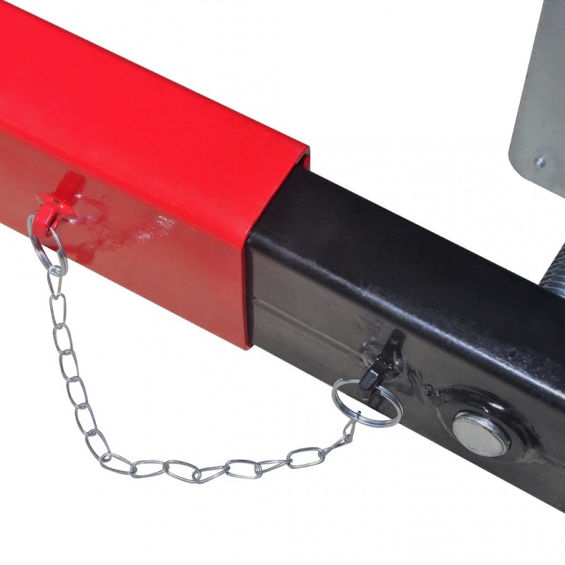 vidaXL Adaptateur de traverse 2 tonnes Rouge