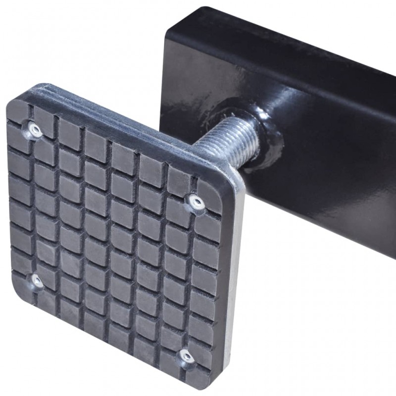 vidaXL Adaptateur de traverse 2 tonnes Rouge