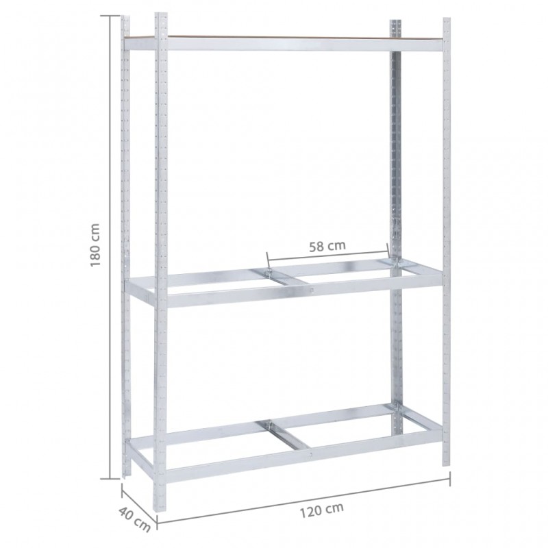 vidaXL Support pour pneus 795 kg Acier